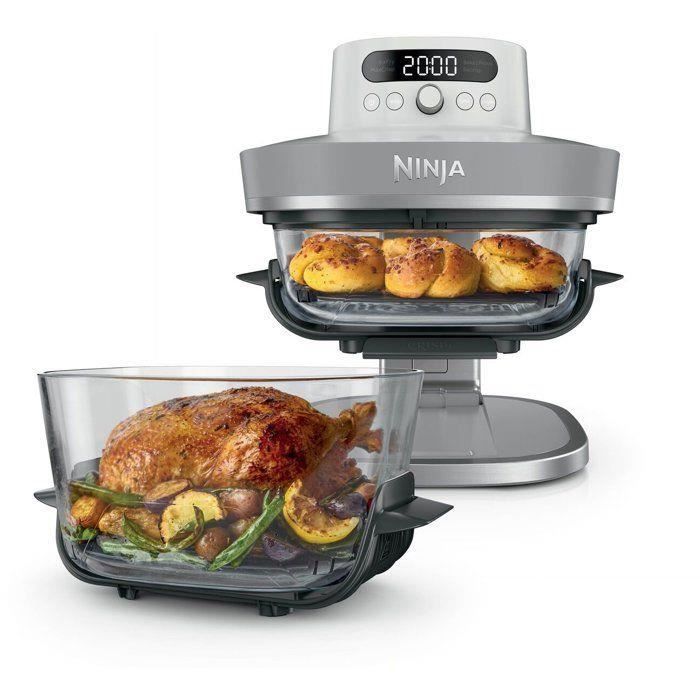 Friteuse sans huile - NINJA - CRISPI PRO - Capacité 5 7 L + 2 3 L - 5 programmes - 2100 W - Blanc
