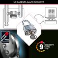 Cadenas Haute Sécurité - MASTER LOCK - M115EURTRILF - A Clé - Acier Laminé Recouvert - Extérieur - Anti-rouille - Anse M - Pack de 3-2