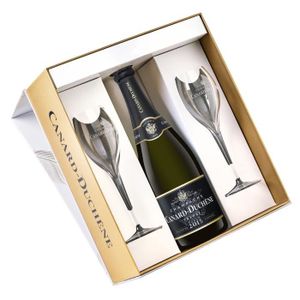 CHAMPAGNE Coffret Champagne Canard-Duchêne Brut 2015 + 2 flû