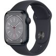 Apple Watch Series 8 GPS - 41mm - Boîtier Midnight Aluminium - Bracelet Midnight Sport Band - Regular-0