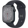 Apple Watch Series 8 GPS - 45mm - Boîtier Midnight Aluminium - Bracelet Midnight Sport Band - Regular-0