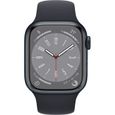 Apple Watch Series 8 GPS - 41mm - Boîtier Midnight Aluminium - Bracelet Midnight Sport Band - Regular-1