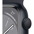 Apple Watch Series 8 GPS - 41mm - Boîtier Midnight Aluminium - Bracelet Midnight Sport Band - Regular-2