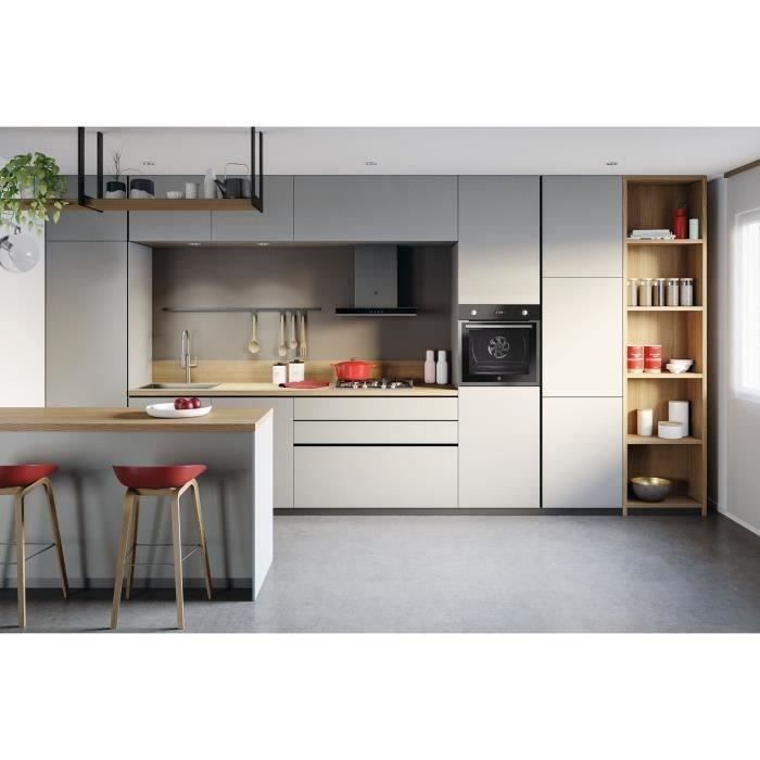 Four Encastrable Brandt BXP5560X – Pyrolyse, Chaleur Tournante, 73 L, Classe A, Inox, Multifonction