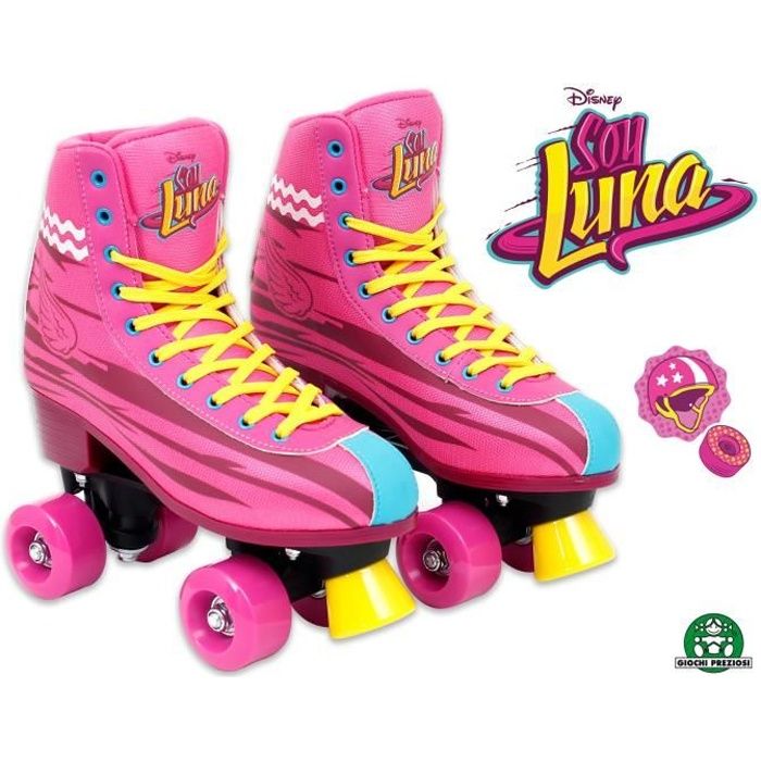 Patins à Roulettes Entrainements - GIOCHI PREZIOSI - SOY LUNA - Fille - Rose et Jaune - Extérieur