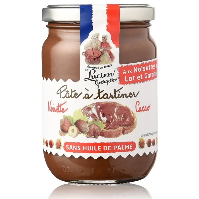 Lucien Georgelin Pates A Tartiner Noisette Cacao 280g Les Recettes