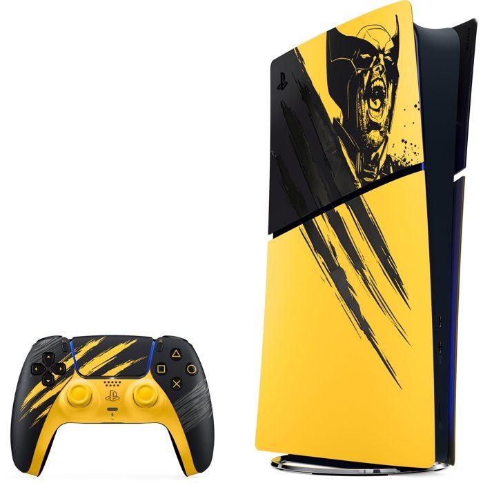 Console PS5 Digital - Édition limitée Marvels Wolverine Jaune combat + Jeu Marvels Wolverine (code de téléchargement)