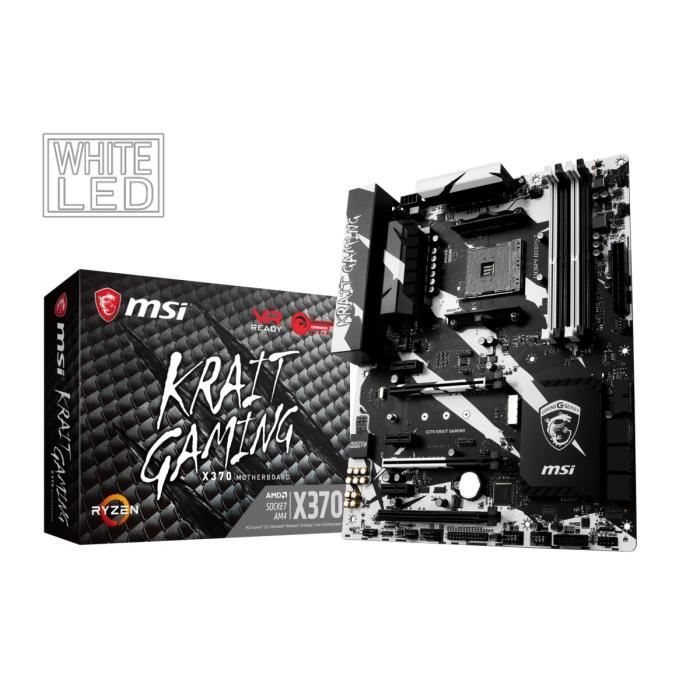 MSI Carte mère X370 KRAIT GAMING - Socket AM4 - DDR4 - 3200+ (OC) MHz - X370 KRAIT GAMING - Reconditionné MSI sur Cdiscount Seconde Vie