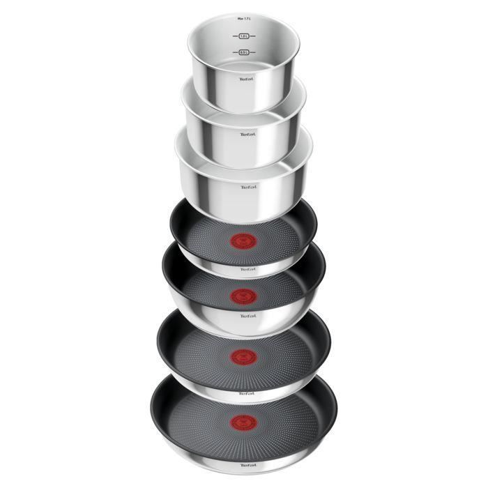 TEFAL Batterie de cuisine Ingenio Emotion 10pcs L897S104 pas cher TEFAL Batterie de cuisine Ingenio Emotion 10pcs L897S104 pas cher