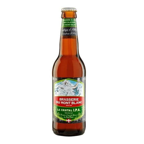 Mont Blanc La Cristal IPA Bière Blonde 33 cl La cave Cdiscount