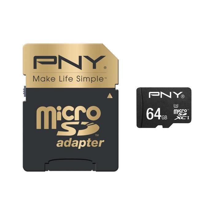 PNY Elite performance Micro SD HC/XC 64Go Cdiscount Téléphonie