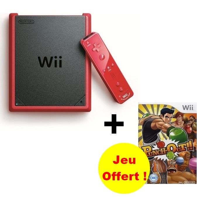 Console Nintendo Wii Mini Punch Out Nintendo Wii Jeu de Boxe Commandes par Mouvements