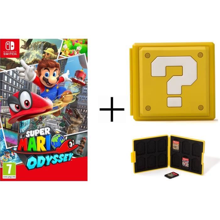 Super Mario Odyssey + Boîtier pour jeux Switch - Question Block Jaune -  Cdiscount Jeux vidéo