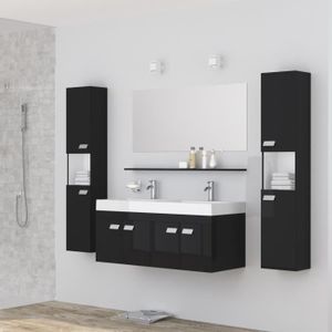 Era Ensemble Salle De Bain Double Vasque L 150 Cm Décor