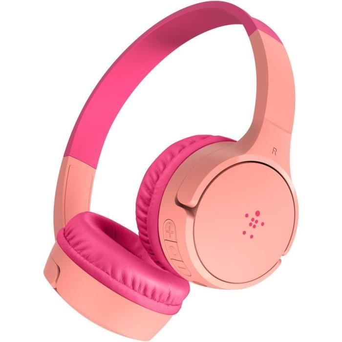 BELKIN SOUNDFORM™ Mini - Casque audio sans fil circum-aural pour enfants - Bluetooth - Rose
