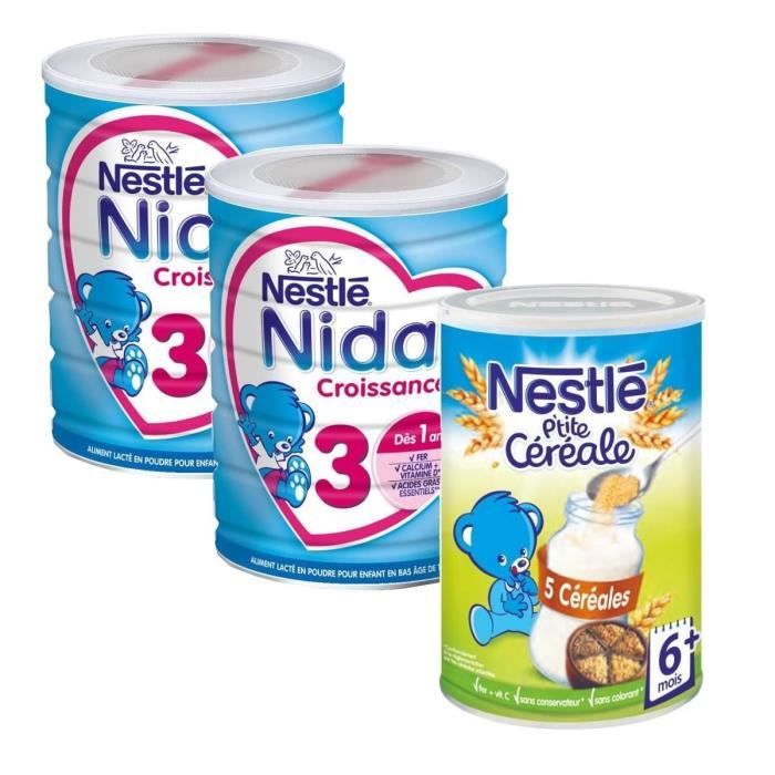 Nestle P Tite Cereale 5 Cereales 400 G Des 6 Mois 2 Boites Nidal Croissance Lait 3eme Age 800 G Achat Vente Cereales Bebe Nestle P Tite Cereale 5 Cereales 400