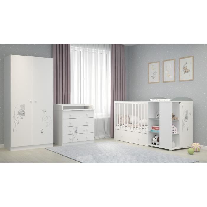 Amis Chambre Bebe Complete Armoire Commode Lit 60 X 1 Cm Evolutif Cdiscount Puericulture Eveil Bebe Amis Chambre Bebe Complete Armoire Commode Lit 60 X 1 Cm Evolutif Cdiscount Puericulture Eveil Bebe