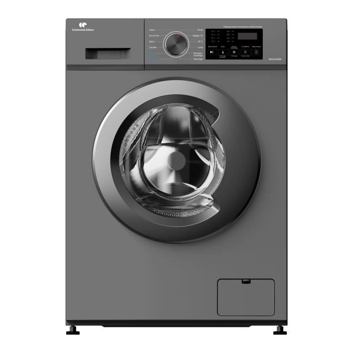Lave linge hublot CONTINENTAL EDISON CELL712IS3 7 kg Induction 60 cm 1200 trsmin
