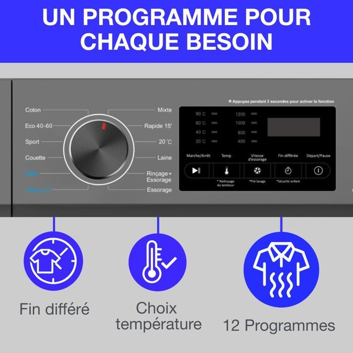 Résistance Chauffante Pour Lave-linge Continental Edison Cell 712S - 1950W, Occasion