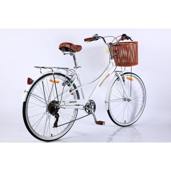 Velobecane Paris Velo de ville Blanc Cdiscount Sport