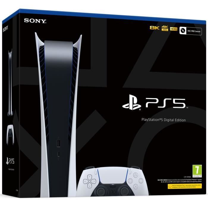 Console de salon - Sony - PlayStation 5 - Édition Digitale - 825 Go - Blanc  - Cdiscount Jeux vidéo