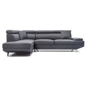 Lena Canapé Scandinave Dangle Gauche Gris Clair
