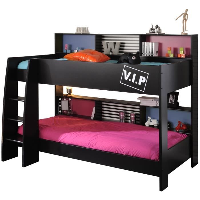 Lit Superposé Noir Vip