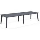 Table de jardin - Rectangulaire - Coloris : gris graphite - En résine - 8 à 12 personnes - LIMA - Allibert by KETER