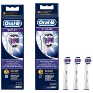 PACK 2 x Oral-B 3DWhite 3 brossettes de rechange PACK 2 x Oral-B 3DWhite 3 brossettes de rechange