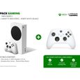 Pack Xbox : Console Xbox Series S - 512Go + 2ème manette Xbox Series sans fil nouvelle génération - Robot White (Blanc)-1