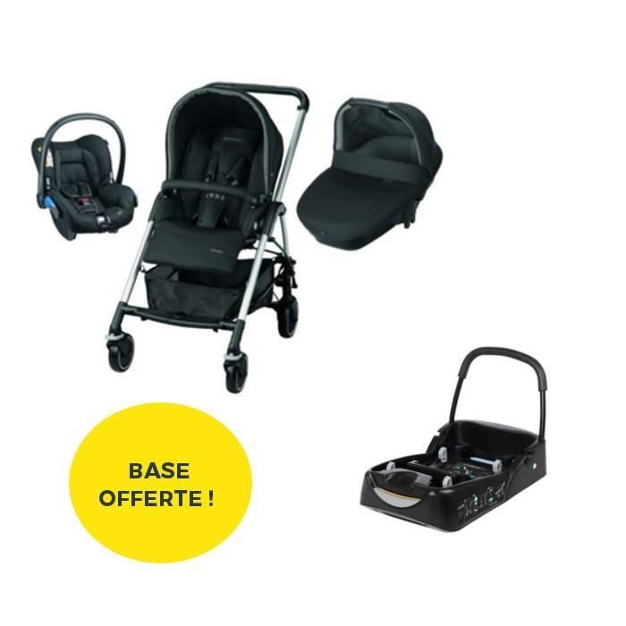 BEBE CONFORT Poussette Combinée Trio Streety Amber - Black Raven