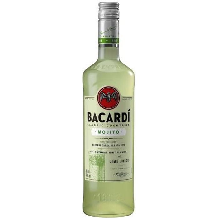 Rhum Bacardi Mojito Cocktail Puerto Rico 14 9 Vol 70cl