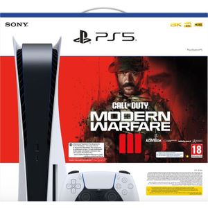 CONSOLE PLAYSTATION 5 Console PlayStation 5 - Édition Standard + Call of Duty : Modern Warfare III (code dans la boîte)