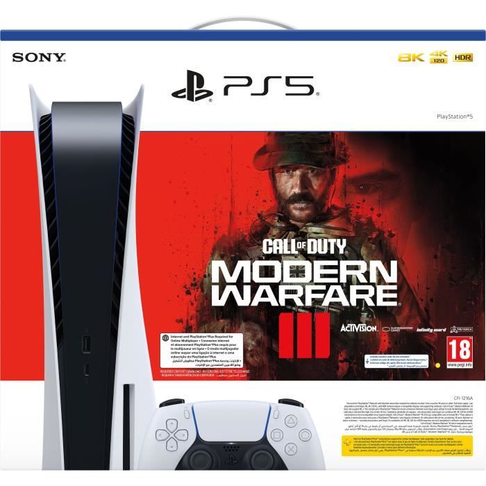 Console PlayStation 5 - Édition Standard + Call of Duty : Modern Warfare III (code dans la boîte)