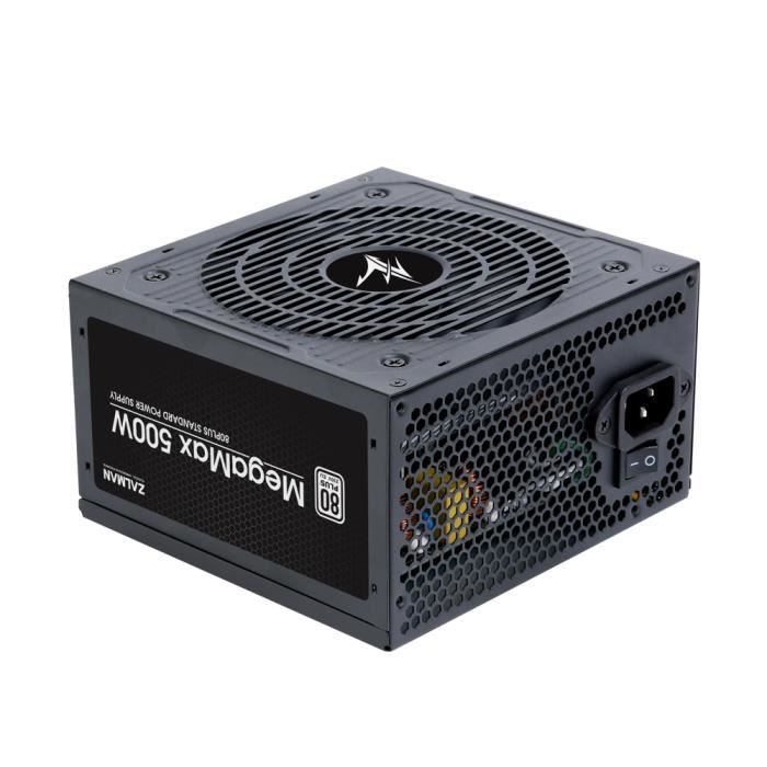 Alimentation PC – ZALMAN – MegaMax 500W V2 (80Plus 230V EU) (ZM500-TXIIV2)
