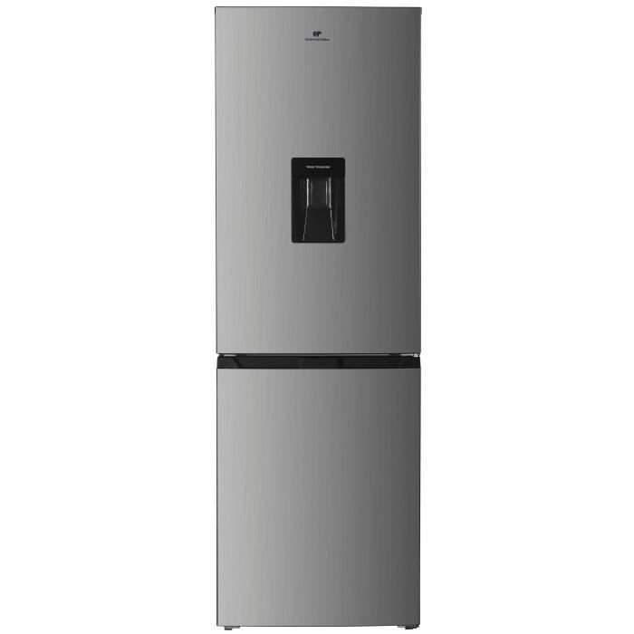 R?frig?rateur cong?lateur bas  251L - CONTINENTAL EDISON - Total No Frost - Inox - Classe D - L 55 cm x H 180 cm