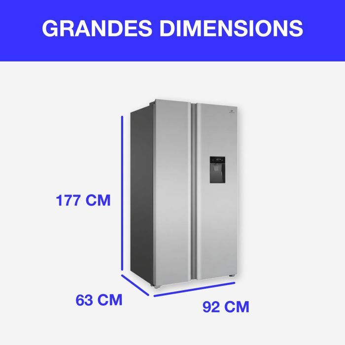 Réfrigérateur américain CONTINENTAL EDISON CERA505NFIXD 503 L — free download