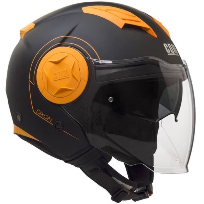 Casque Helmet Jet CGM RHULE Noir Mat paresoleil Homologué XS S M L XL XXL 