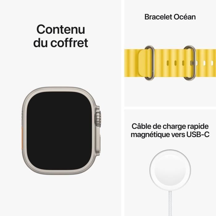 Apple Watch Ultra GPS+Cellular 49mm Titânio c/ Bracelete Ocean