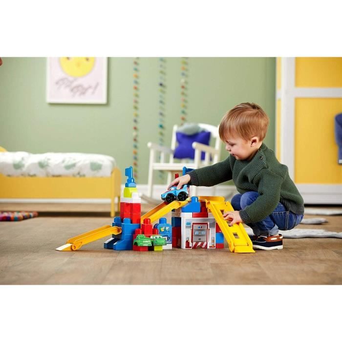 Mega bloks race car garage on sale