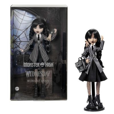 Monster High-Mercredi Addams en Uniforme-Poup?e avec La Chose - Monster High - HXJ04
