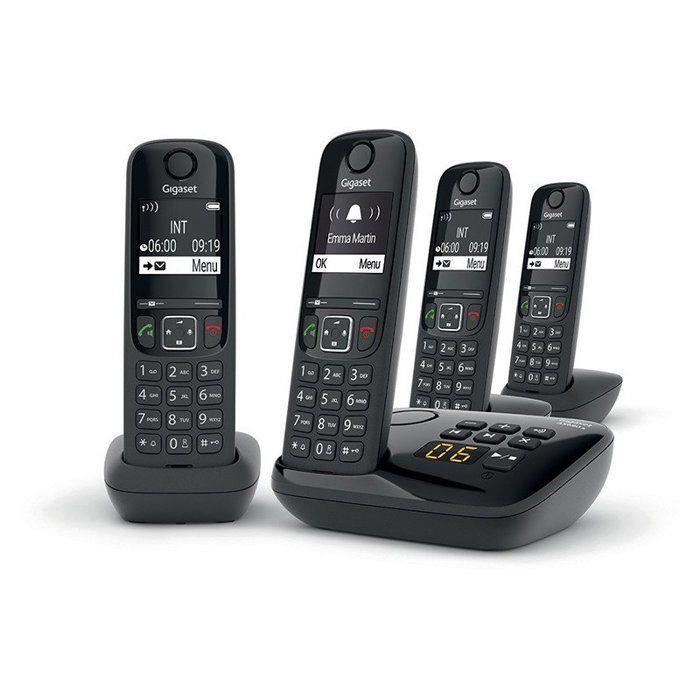 GIGASET Téléphone Fixe AS690 A Quattro