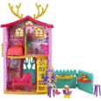 Enchantimals - Nouvelle Maison Danessa Biche 53 cm avec Poupée, Figurine Animal, Accessoires - Maison Mini-poupée - Dès 4 ans-0