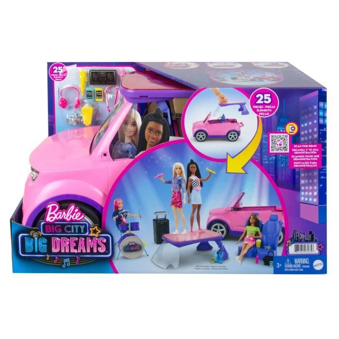 Barbie V hicule de concert transformable Big City Big Dreams