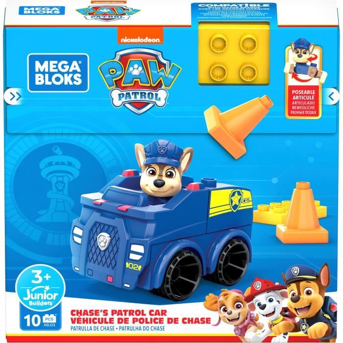 Mega Bloks Vehicule De Police Pat Patrouille Briques de construction Des 3 ans Cdiscount Jeux Jouets
