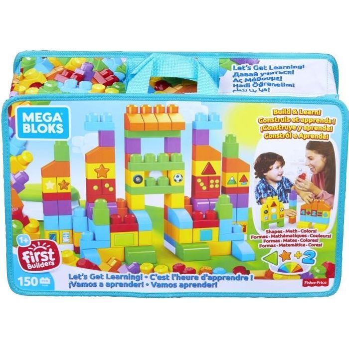MEGA BLOKS First Builders Sac de Construction Deluxe 150 blocs 12 mois et
