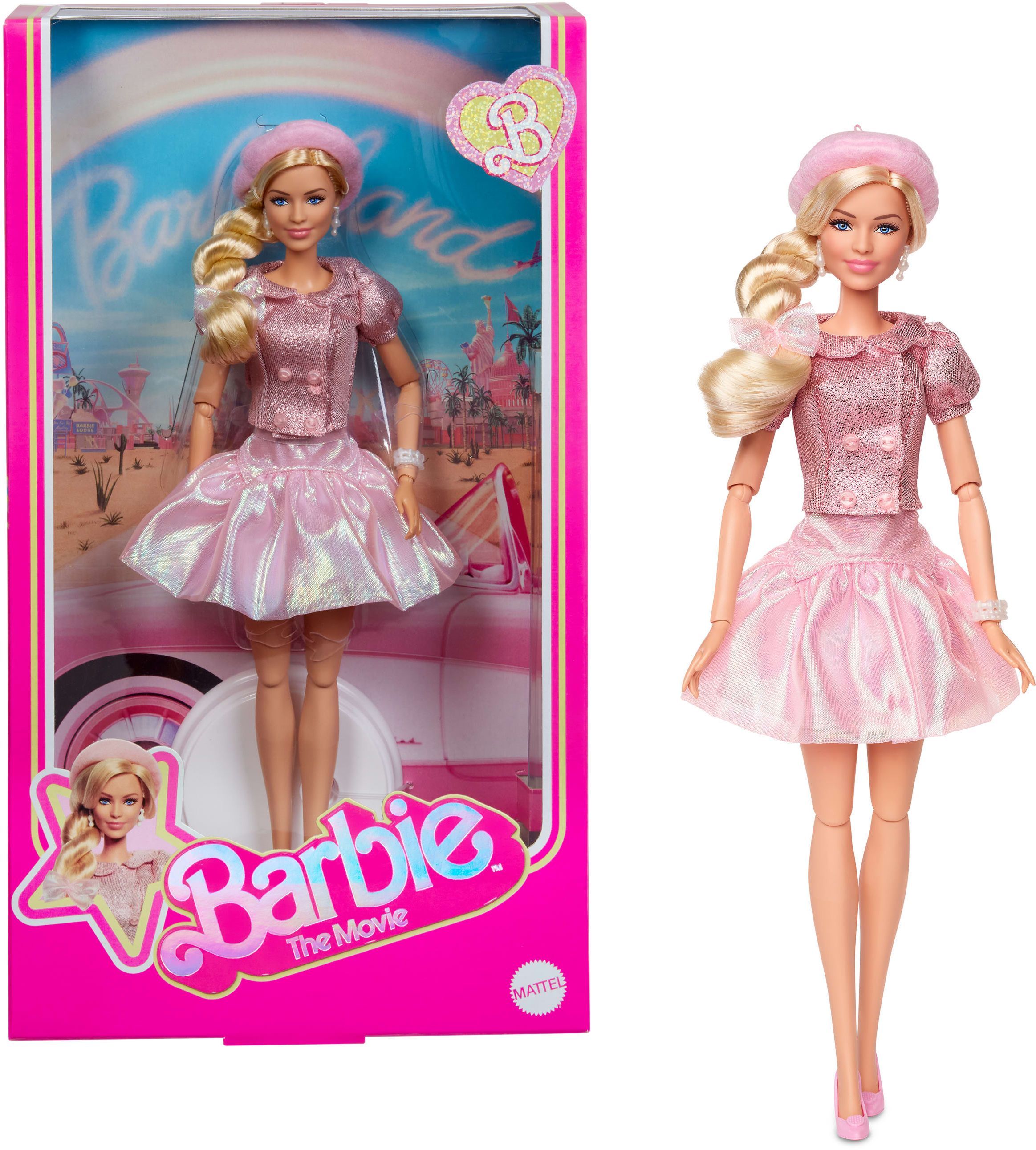 Barbie Poupée film Béret rose Barbie JBJ53 Cdiscount