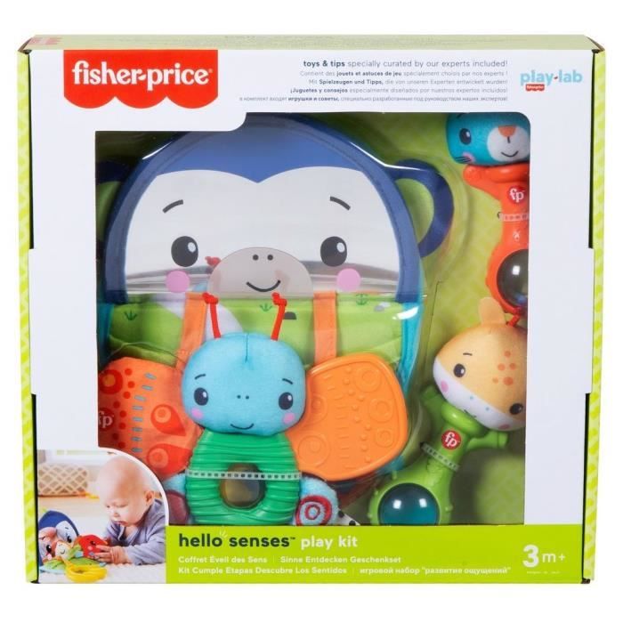Coffret Mes Premiers Jeux Fisher Price Jouets d eveil pour bebe des 3 mois Cdiscount Jeux Jouets