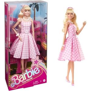 POUPÉE BARBIE THE MOVIE - Barbie Robe Vichy Rose - poupée