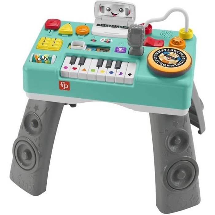 Table d'activités de DJ Fisher-Price HRB64 - Jouet d'éveil pour bébé